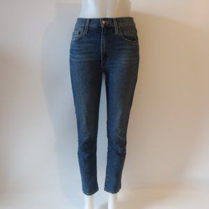 Womens Joe's Jeans Blue High Rise Straight Ankle Denim Jeans 25 *
